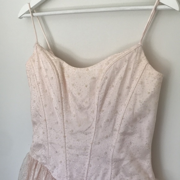 Glittery Pink Gunne Sax Dress by Jessica McClintock - Picture 5 of 9